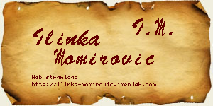 Ilinka Momirović vizit kartica